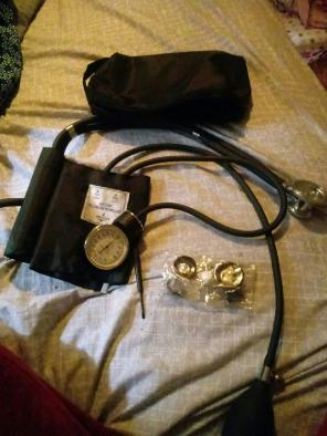 Blood pressure kit with tool