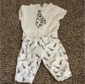 3 month Tie outfit