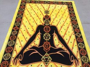 Yoga Meditation Wall Decor Bed Spread