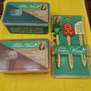 Pioneer Woman Containers & Mini Spatula