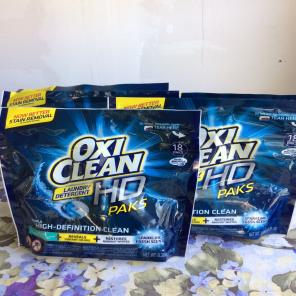 5 Oxiclean HD Laundry Det paks Oxi Clean