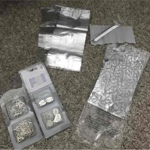 Leftover wedding bags and charms