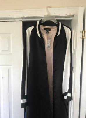 Longline Silk Bomber Jacket