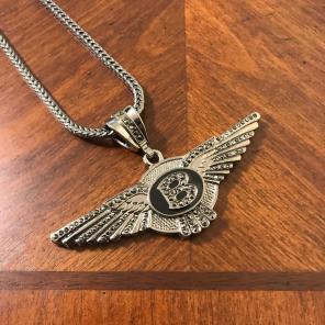 Bentley Logo Hip Hop Bling Chain Iced
