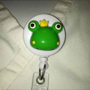 Prince Charming Frog ID Badge Nurse RN