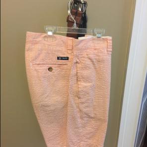 Seersucker Men Shorts 30 In Waist