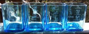 Bombay Sapphire Gin Upcycled Tumblers X4