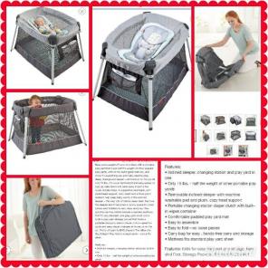 Inclined infant pack and play