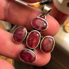 Vintage gorgeous ruby pendant