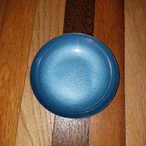 Reed and Barton blue enamel silber bowl