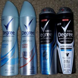 Degree dry sprays male and female