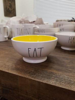 Rae Dunn Clay Eat bowl / Yellow