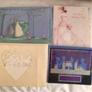BNIP lot of Four wedding cards