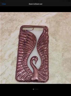 Beautiful Pink iPhone 7+ Swan Cover