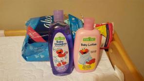 Baby shampoo and lotion