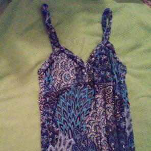 Long blue maxi dress size l/xl