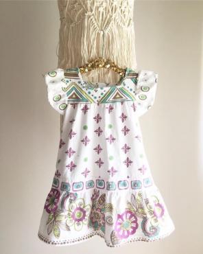 EUC Zara Girls Boho Flutter Slv Dress