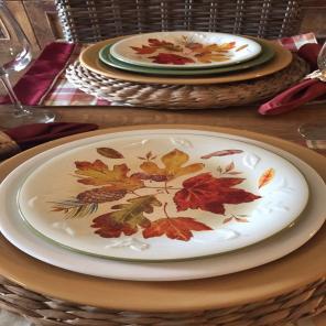 Longaberger Fall Foliage Luncheon Plates