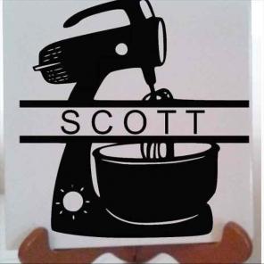 Personalized Mixer Design Ceramic Tile