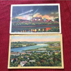 Two vintage postcards
