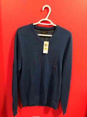 Blue Merino Wool CLUB ROOM Sweater