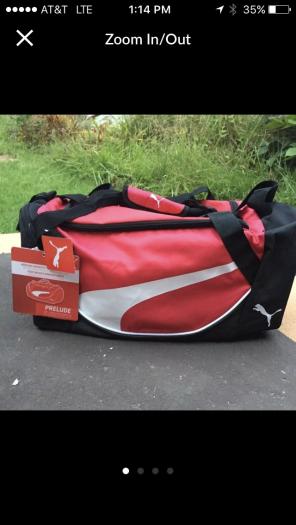 Puma Red Sporting Duffel Bag NWT