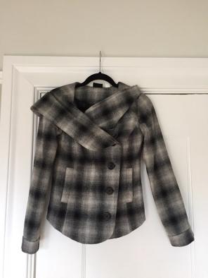 BDG Plaid Pea Coat/jacket Sz XS