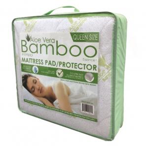 ALOE VERA BAMBOO MATTRESS PAD/PROTECTOR
