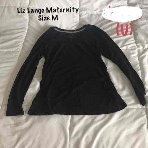 Long sleeve maternity shirt