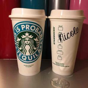1 Personalized Starbucks cup