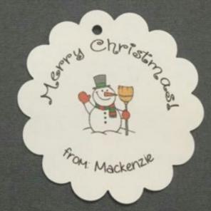 Christmas Party Favor Tags