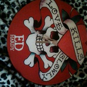 Ed hardy clock decorative