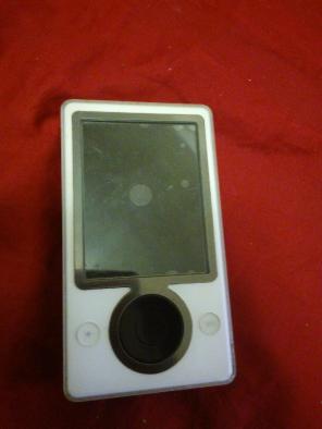 White Zune has protective screen still