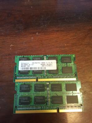Kingston Laptop RAM 2x2gb=4gb PC3-10600S
