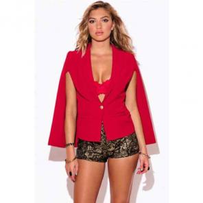 Red cape jacket sz m