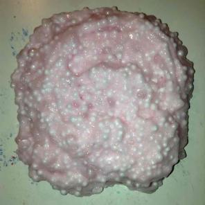8oz pink fishbowl floam slime