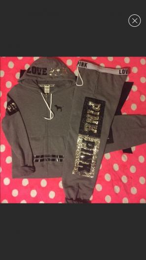 VS Pink Bling Colorblock Campus Set