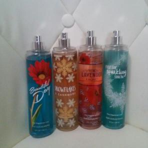 Lot of 4 bath and bodyworks perfumes