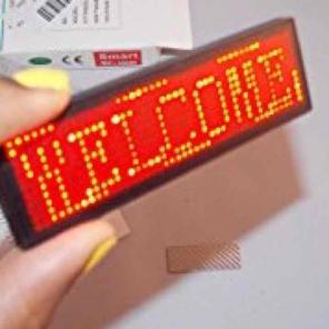 Programmable LED Name Tag