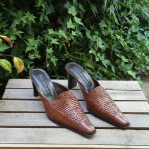 Via Spiga Leather Mule Shoes Pumps 8.5