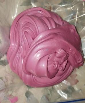 Strawberry fluffy slime