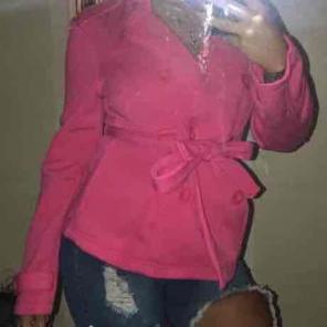 Pink pea coat