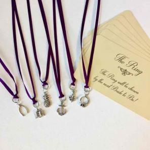 6 Plum Purple Wedding Cake Pulls