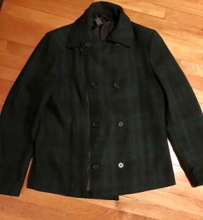 Men H&M Plaid Jacket Large 42R