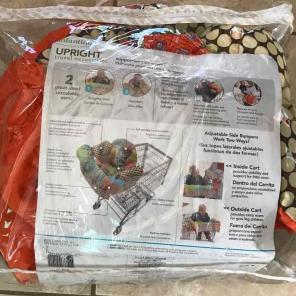 Shopping cart and high chair cover