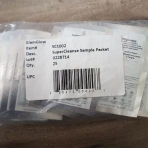 25 packets Glamglow Supercleanse
