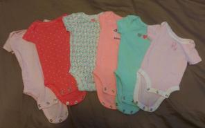 6 Newborn Girl Shirts