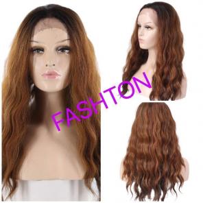 New! Black To Brown Ombré Wig Baby Hairs