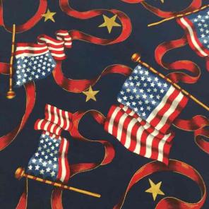 US Flag Patriotic July 4th Tablecloth