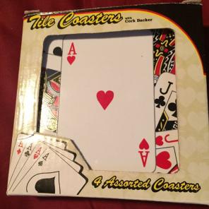 Playing Cards Tile Coasters. Set Of 4